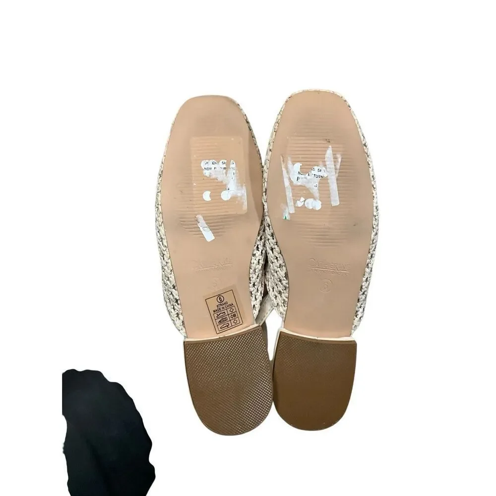 Catherine Malandrino | Slingback Raffia Mule Flat